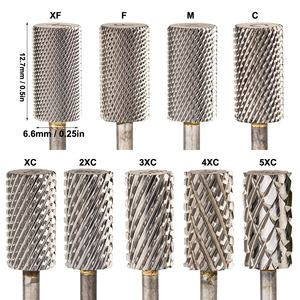 Logo personnaliser 6.6mm grand cylindre grand baril professionnel F M C 2XC 3XC 4XC 5XC foret à ongles en carbure de tungstène pour perceuse Eflie - Product Image 2