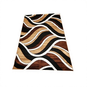 Ensemble de tapis modernes Adiva en polyester pelucheux, résistants aux taches, à poils longs, à motif puzzle, pour usage commercial, fabriqués à la machine en Turquie, à prix abordable - Product Image 2
