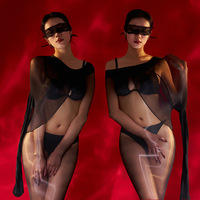 Collants noirs en soie personnalisés, multi-usages, sexy, effet brillant, grande taille, pour la danse, pour hommes