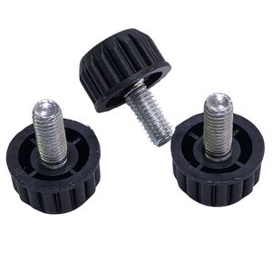 <b>Adjustable</b> Furniture Feet M8X25X18mm Black Plastic For <b>Table</b> Minimalist Design Easy Installation - Product Image 4