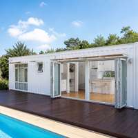Bureau conteneur préfabriqué 20ft 40ft, module de bureau extérieur, cabine de jardin modulaire, boutique prête à l'emploi