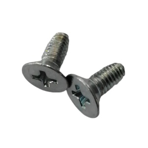 Cross Recessed Countersunk <b>Head</b> Triangular Thread Rolling <b>Screws</b> Carbon Steel Zinc Plated Cabinet Chassis Fastening <b>Screws</b> - Product Image 1