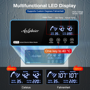 Chauffe-eau instantané électrique haute technologie OEM ODM multipoints pour salle de bain, 240 V, grande puissance, avec régulateur de température - Product Image 2