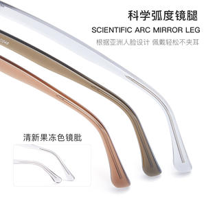 Montures de lunettes Ems Material 7007, rectangulaires, monture complète, unisexe, verres en résine durable - Product Image 3