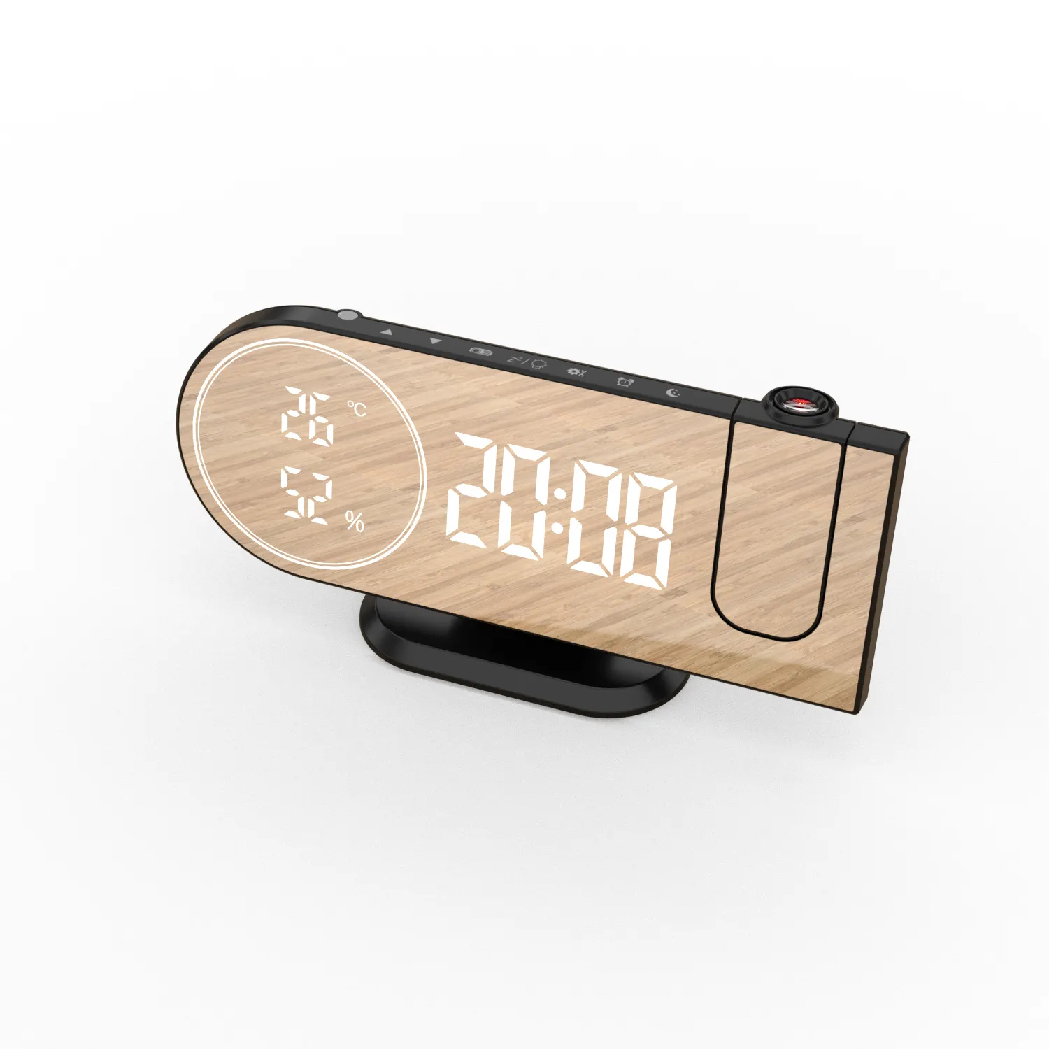 2023 digital & analog digital clock smart digital LED display mirror alarm clock usb table clock