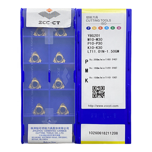 Insertos de torneado de carburo ZCC YBG201, insertos de carburo de, herramienta de torneado CNC, herramientas de corte de torno, insertos de roscado - Product Image 2