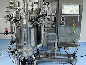 Vidro encamisado revestido reator hepatite b vacina fermentador bioreactor 500L aço inoxidável tanque giratório - Product Image 4