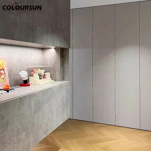 Revêtement mural extérieur <span class=keywords><strong>en</strong></span> pierre flexible de style ciment gris froid, ignifuge, insonorisant, pour la décoration extérieure des maisons - Product Image 1