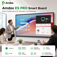 Интерактивная доска Amdox 4K с сенсорным экраном и опциональным OPS для конференц-залов и деловых встреч