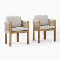 Table extensible minimaliste en chêne pour l'extérieur, structure en bois, mobilier de jardin et de terrasse