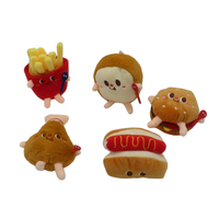 Jouets pour chats en forme de hamburger et de frites, jouets pour chats en catnip, jouets à mâcher sûrs et durables, jouets pour chats pour l'exercice et le jeu