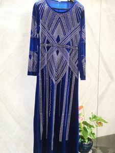 イスラム教徒のガウンサリーパーティーウェアアフリカの女性セットビーズオーガードレス生地インドの女性のための快適なクルティ - Product Image 6