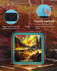 Puzzle 3D en bois éducatif, veilleuse, jouet DIY pour adultes et famille/amis, 51-100 pièces - Product Image 2