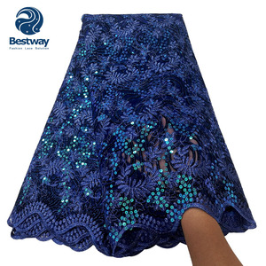 Tessuto di pizzo africano 2022 stilista abiti da <span class=keywords><strong>donna</strong></span> pizzo ricamato sequenza pizzo francese - Product Image 6