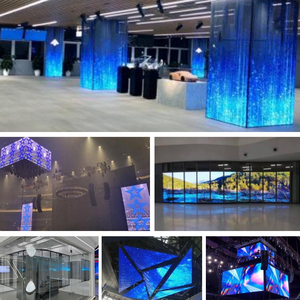 Ngoài trời IP65 không thấm nước P16 P33 P25 trong suốt lưới rèm <span class=keywords><strong>LED</strong></span> hiển thị cho xây dựng bức tường video và tự phục vụ kinh doanh - Product Image 5