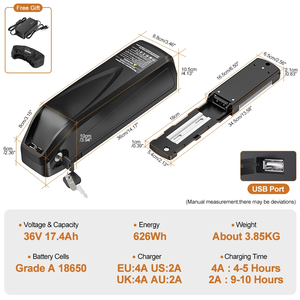 Hailong Ebike <b>Battery</b> Downtube <b>Battery</b> Lithium Ion <b>Battery</b> <b>48V</b> 36V 52V 10Ah 15Ah 20Ah for Bike - Product Image 3