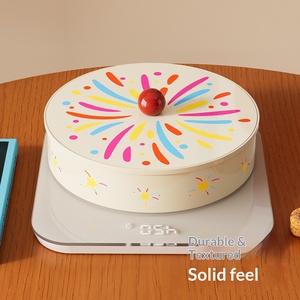 Mesa de Centro de Plástico de Alta Gama para Sala de Estar, con Tapa Sellada para Frutos Secos, Dulces y Bocadillos, Plato Multicapa para Frutas Secas <span class=keywords><strong>SJ</strong></span> - Product Image 3