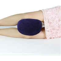 Coussin gonflable triangulaire confortable en PVC non tissé, imperméable, pour adulte, support lombaire pour canapé, chaise, lit, pose corporelle et sommeil