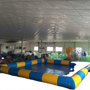 Piscines gonflables à usage de fête avec piscine d'accouchement à glissières Jouets flottants Installations d'amusement gonflables à l'eau - Product Image 1