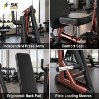 Machine de musculation pectorale SK Chest Press Pec Fly, robuste, à bras indépendants, pour les salles de sport et clubs professionnels.