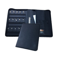 Vente en gros de portefeuille de documents à fermeture éclair en cuir PU A4 sac porte-clés avec logo personnalisé porte-documents de sublimation boîte porte-fichiers