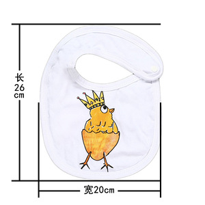 Cuentos para niños New Ins Bandana Bib Soft Cómodo Baby Chick Impreso Saliva Toalla para niños pequeños Características Animal Patrón para la alimentación - Product Image 4