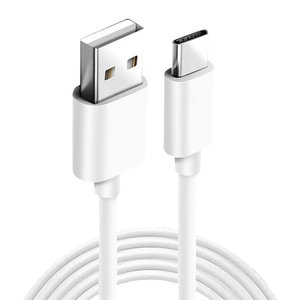 リアルFull 3A USB Type-C高速急速充電データケーブル3.3FT 6.6FT 0.25M 1M 1.5M 2Mホワイト & ブラックPVCジャケット - Product Image 1