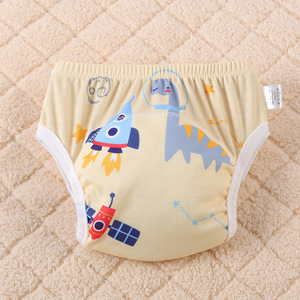 6 Camada impermeável reutilizável bebê potty treinamento calças infantil shorts underwear pano bebê fralda - Product Image 3