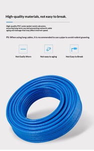 <span class=keywords><strong>Cable</strong></span> <span class=keywords><strong>de</strong></span> <span class=keywords><strong>Red</strong></span> Gigabit Ethernet para Exteriores Wangsheng CAT6E, Doble Blindaje, 8 Núcleos, Cobre Sólido Libre <span class=keywords><strong>de</strong></span> Oxígeno, 300 <span class=keywords><strong>Metros</strong></span> (-<span class=keywords><strong>30</strong></span>°C a 50°C) - Product Image 4