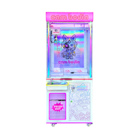 Naughty Dog Machine à griffes commerciale personnalisable, jeu d'arcade avec accepteur de billets, verre trempé et structure en bois pour OEM et ODM