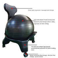 Chaise d'exercice ergonomique LXY-N103 avec ballon et pompe à air