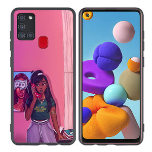 <span class=keywords><strong>Cartone</strong></span> <span class=keywords><strong>animato</strong></span> nero ragazze stampato morbida custodia del telefono cellulare per Samsung <span class=keywords><strong>Galaxy</strong></span> A54 A32 S25 finitura opaca antiurto - Product Image 6