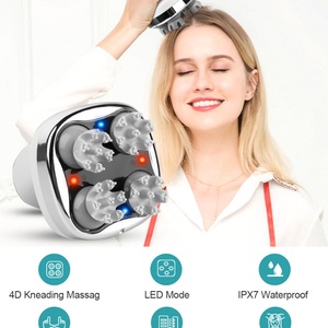 4 Fingers Head Scratcher Handheld Scalp Massager Machine Cleansing Scrubber <b>Electric</b> Head Scalp Massager - Product Image 3