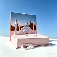 Boîte rigide de luxe en forme de livre 3D pop-up, boîte cadeau en papier magnétique personnalisée avec ruban pour les cadeaux de fêtes et d'anniversaires