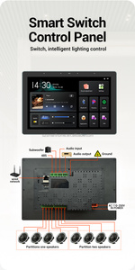 8-Inch Nhà Thông Minh Nền Âm Nhạc Máy Chủ Khuếch Đại 8-Kênh Cho <span class=keywords><strong>Bluetooth</strong></span> 2 Zone Tự Động Hóa Nhà Theatre Hệ Thống Nhà Khuếch Đại - Product Image 5