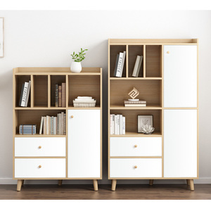 Kệ Sách Nhà Búp Bê Bàn Máy Tính Bàn Học Và Kệ Sách Thiết Kế <span class=keywords><strong>Full</strong></span> Wall Đồ Nội Thất Phòng Hiện Đại Có Thể Điều Chỉnh Giá Sách Bằng Gỗ - Product Image 3