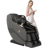 Realrelax Masseur 4D avec mécanisme SL Track, 2 niveaux de gravité zéro, verrouillage enfant, bouton de raccourci, chargeur sans fil, 30 airbags pour le corps