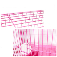 Cage d'intérieur surdimensionnée pour lapin et chien en métal de qualité avec boîte de style simple de couleur unie emballée
