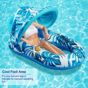 Piscine extérieure d'été, plage, natation, canapé flottant gonflable en PVC, <span class=keywords><strong>bain</strong></span> <span class=keywords><strong>de</strong></span> <span class=keywords><strong>soleil</strong></span>, lit flottant, tapis <span class=keywords><strong>de</strong></span> <span class=keywords><strong>soleil</strong></span>, chaise longue d'eau - Product Image 5