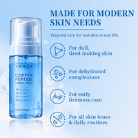 EKBER OEM & ODM Répare la barrière cutanée endommagée Stimule la régénération cutanée Essence à bulles de peptide de cuivre bleu Formule personnalisée