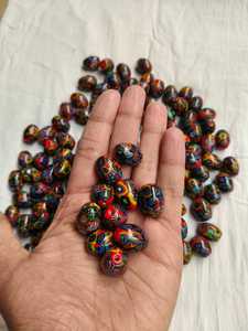 ลูกปัดแก้วคริสตัลคุณภาพสูงทรงกลมรีสำหรับทำเครื่องประดับ วัสดุงานฝีมือ สีตามสั่งจากอินเดีย บรรจุกล่องขายส่ง - Product Image 4