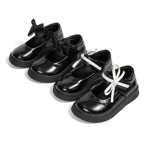 Zapatos escolares clásicos negros <span class=keywords><strong>Mary</strong></span> <span class=keywords><strong>Jane</strong></span> para niñas, calzado uniforme duradero y cómodo - Product Image 2