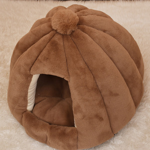 Cat <b>House</b> Round Faux Fur <b>Bed</b> For Cat Four Seasons Warm Pet <b>Bed</b> - Product Image 4