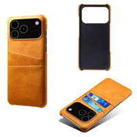 Étui portefeuille pour iPhone 17 avec porte-cartes, double pochette vintage en cuir de veau PU pour iPhone 16 17 Pro Max