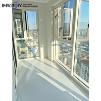 Fenêtre battante en aluminium de conception chinoise profil ouvert en alliage d'aluminium en acier inoxydable noms standard cadres de fenêtre élégants