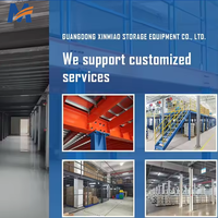Mracking Rack Mezzanine Étagère de sol pour grenier, garage et entrepôt Rayonnage à palettes dans la mezzanine de travail pour le stockage