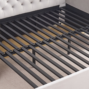 Cama King Size Moderna y Minimalista de Tela, Cama Queen Size Elegante y Suave de Alta Gama con Cajones de Almacenamiento - Product Image 5