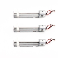 Moteur pas à pas linéaire micro DC avec glissière en plastique et vis de traduction, petit moteur pas à pas linéaire avec angle de pas de 18 degrés