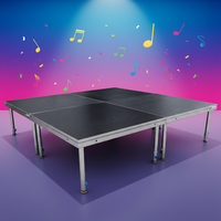 Plateforme de Scène Portable en Aluminium à Hauteur Réglable pour Événements et Salons Commerciaux – Prix Usine