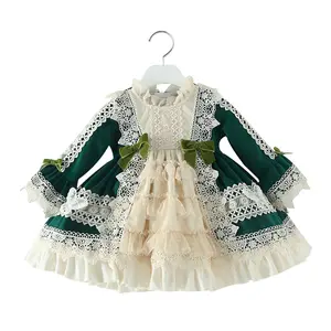 Robe Lolita 2024 Robe de princesse espagnole pour fille Robe en velours automne/hiver